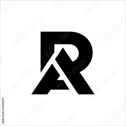 Initial letter ra or ar logo vector design template
 photo