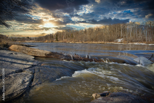 river in winter