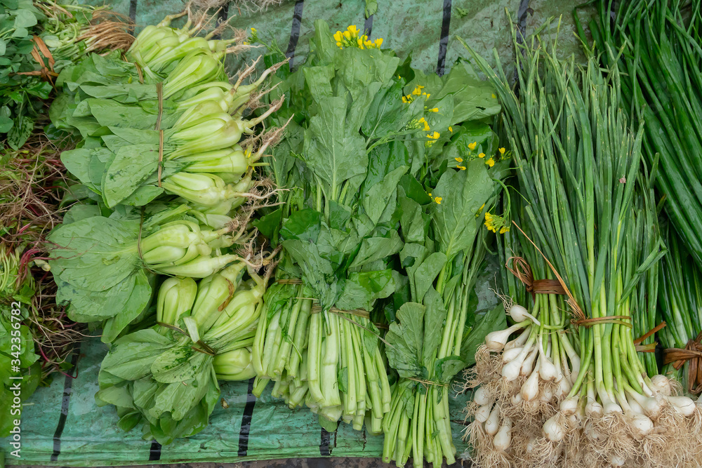 Obraz premium Vegetables for sale, Kolkata, India.