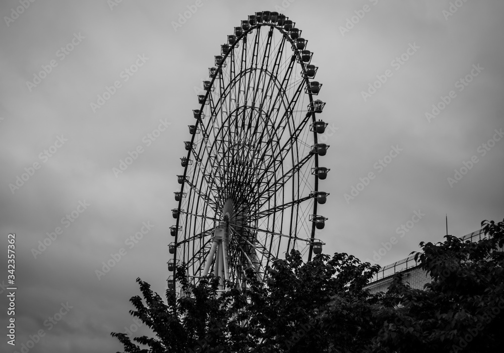 Ferris wheel in Odaiba Bay, Tokyo. Ferris wheel in Odaiba Bay, Tokyo.