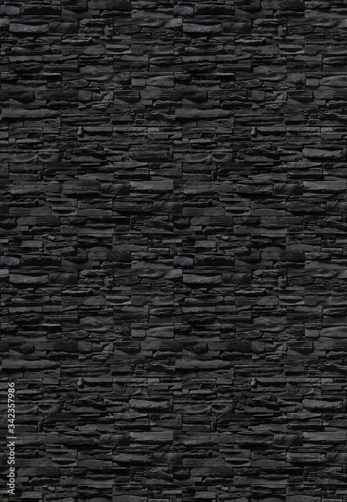 Black color brick wall seamless texture background Black color brick wall seamless texture background