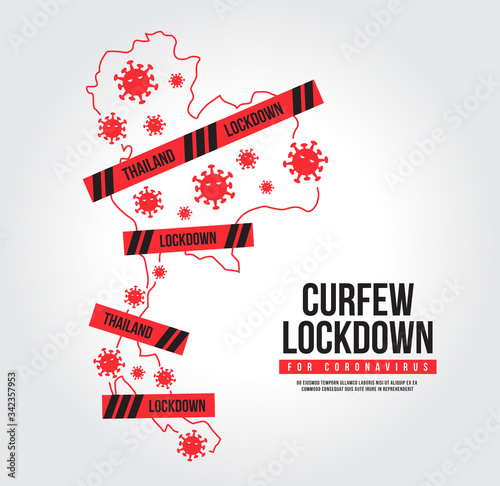 Curfew for coronavirus. Lockdown COVID-19 icon vector. Lockdown the city to prevent the spread of the coronavirus.