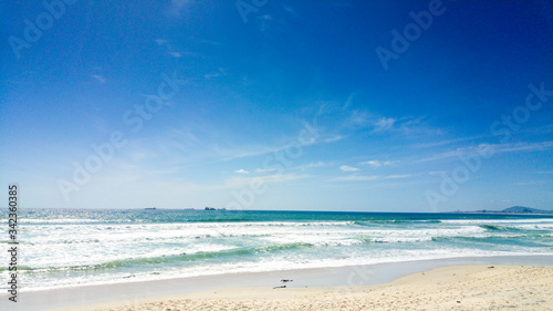 Clear day over Milnerton Beach  Cape Town  South Africa