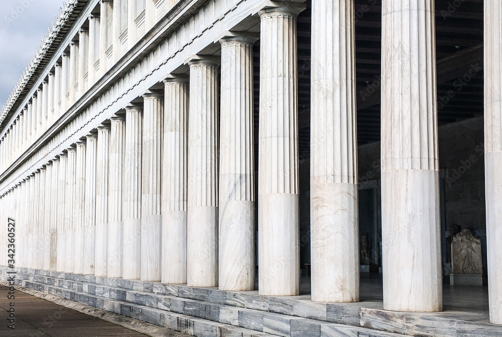 Columns of the ancient Greek temple Columns of the ancient Greek temple