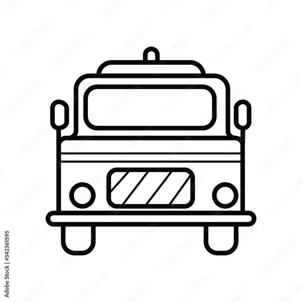 Fototapeta premium Firetruck Icon vector illustration photo