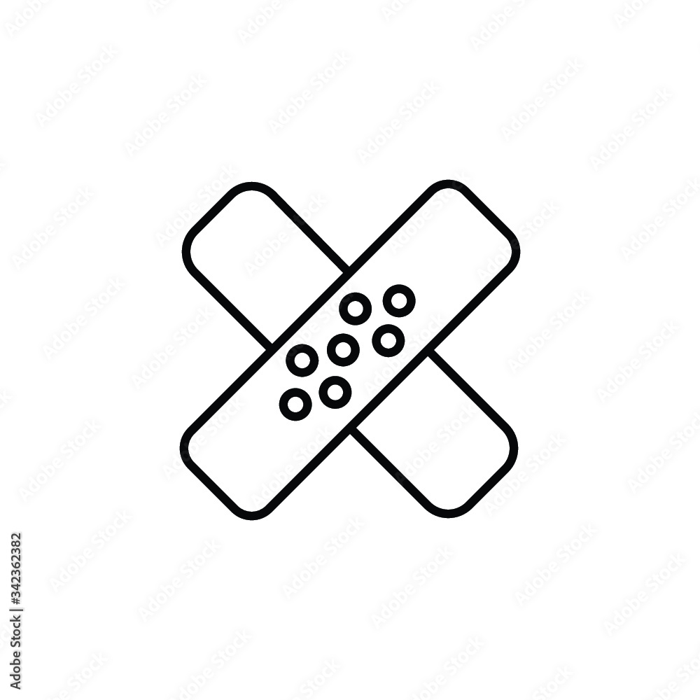 Plaster flat icon vector illustration photo Plaster flat icon vector illustration photo