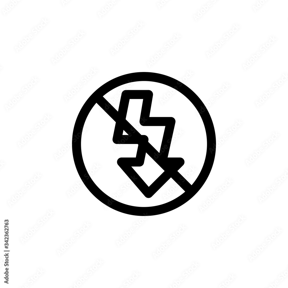 Flash Off User Interface Outline Icon Logo Vector Illustration
Flash Off User Interface Outline Icon Logo Vector Illustration