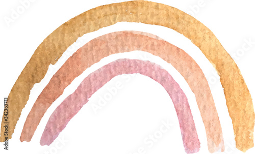 Regenbogen Watercolor Aquarell Illustration Vektor