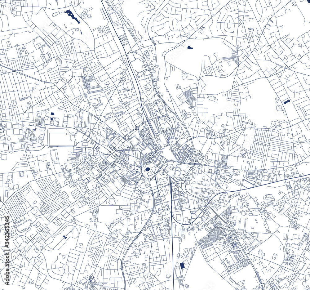 map of the city of Bradford, West Yorkshire, Yorkshire and the Humber , England, UK map of the city of Bradford, West Yorkshire, Yorkshire and the Humber , England, UK