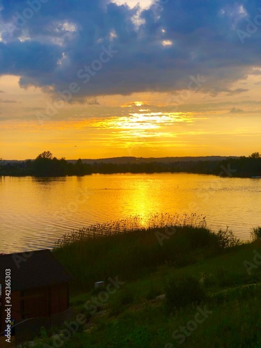 sunset summer landscape last summer 2019