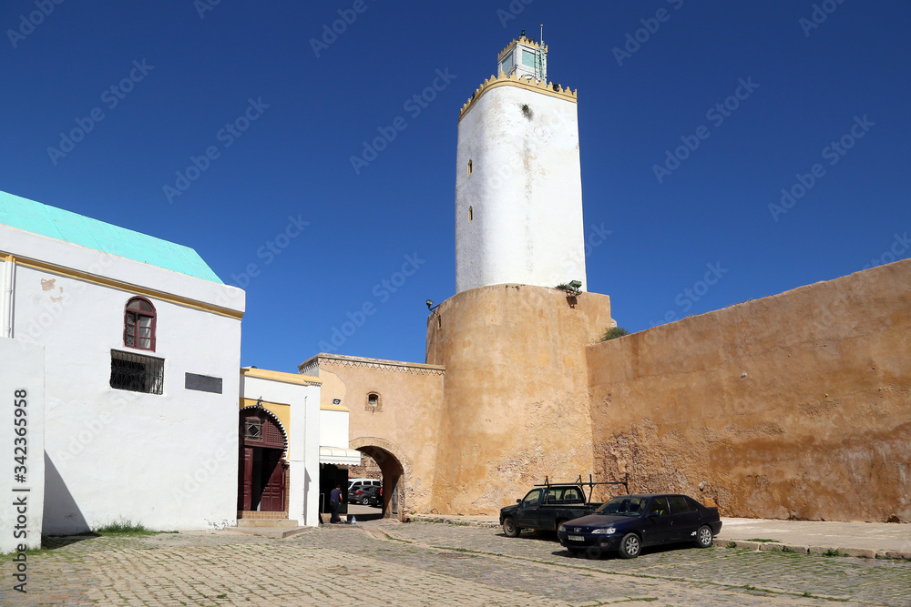 El Jadida, Morocco - 02/28/2019: Mosque in the Portuguese fortress.
