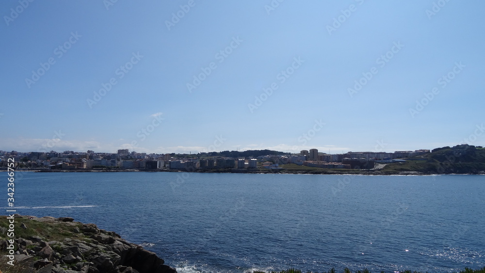 A Coruna is a city on the North of Spain