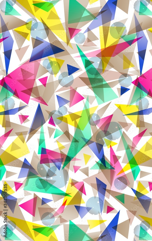 Illustration with seamless pattern abstract design. Beautiful seamless pattern on colored background. 