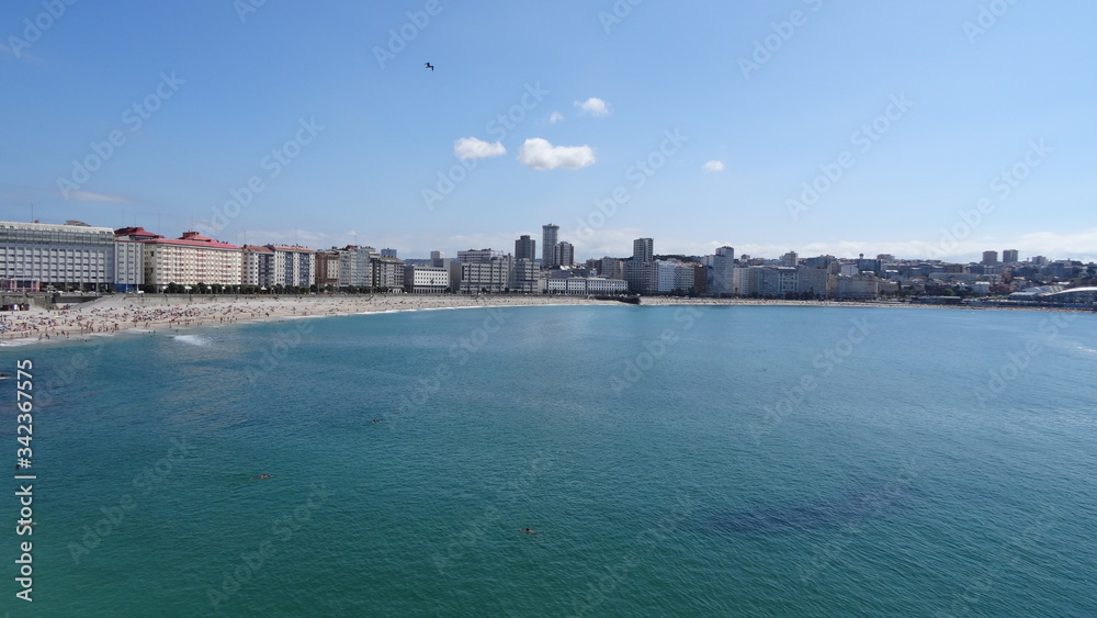 A Coruna is a city on the North of Spain