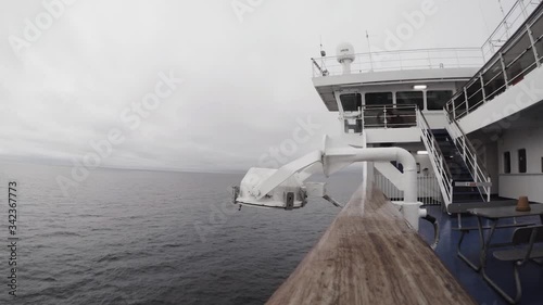 A video of a ferry travelling across the water photo