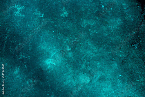 Turquoise space. Pink granite texture