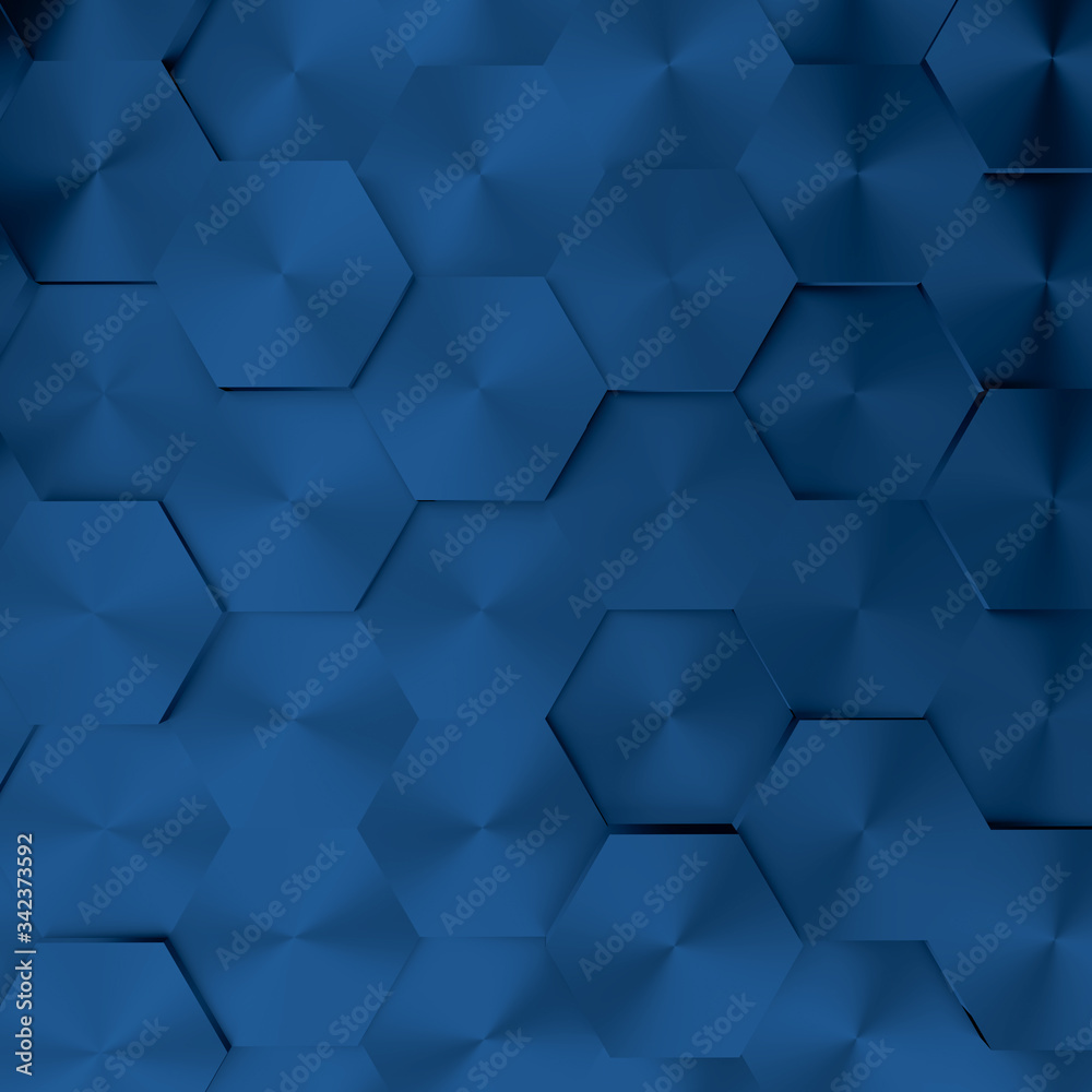 Abstract modern honeycomb background in blue Abstract modern honeycomb background in blue