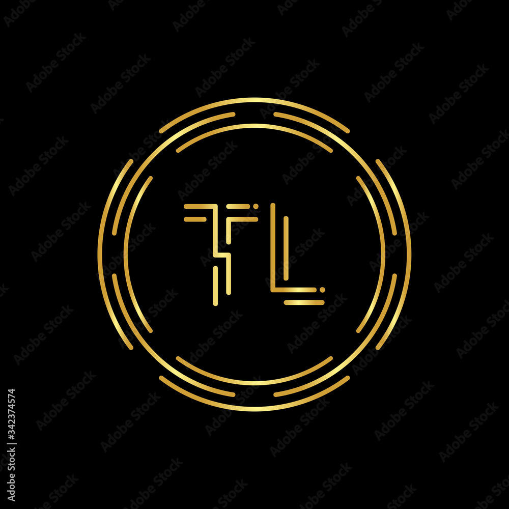 Initial Letter TK Logo Creative Typography Vector Template. Circle Letter TK Logo Design Initial Letter TK Logo Creative Typography Vector Template. Circle Letter TK Logo Design