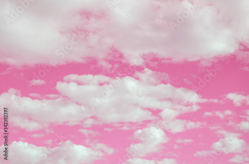 Pink sky with blurred pattern background