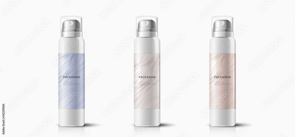 Packaging template hair spray vector design illustration. Packaging template hair spray vector design illustration.