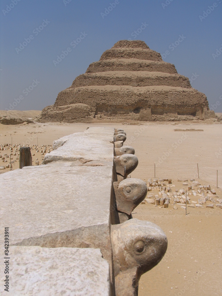 Fotografie Egypt. The Djoser pyramid
