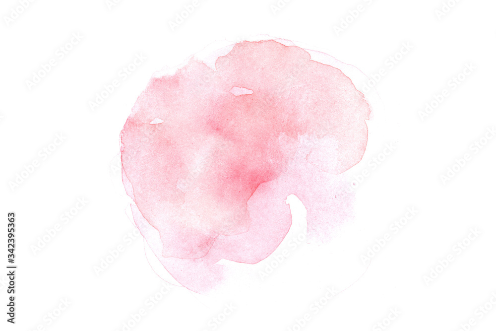 Watercolor paintings with artistic Colorful abstract images on white paper. Watercolor concept.