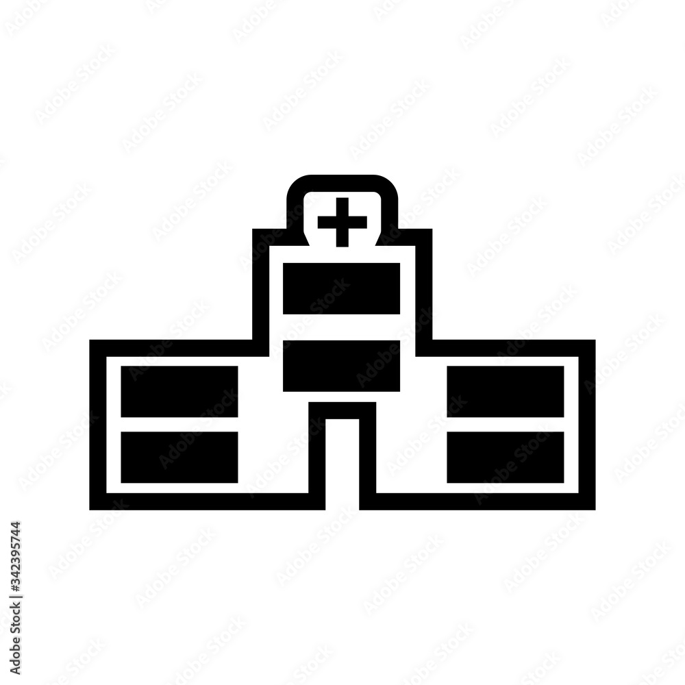 Hospital building icon