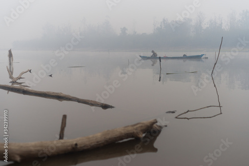 early morning mist