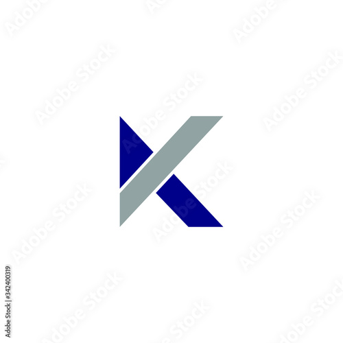 Letter K logo icon design template elements. Abstract letter K logo design. Creative,Premium Minimal emblem design template. Graphic Alphabet Symbol for Corporate Business Identity. Initial KK vector.