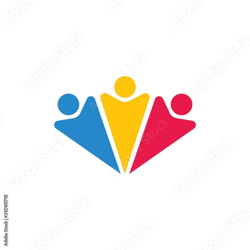 Community, network and social logo