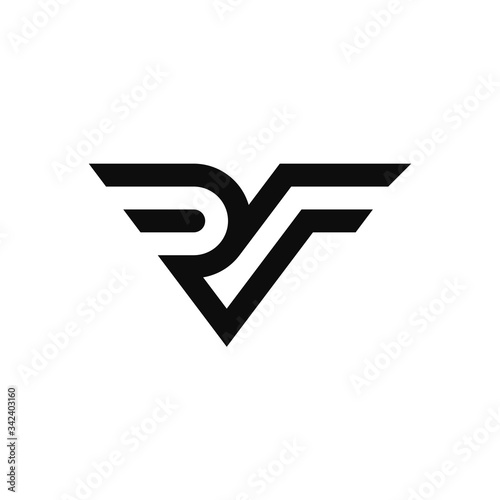Letter RF logo photo