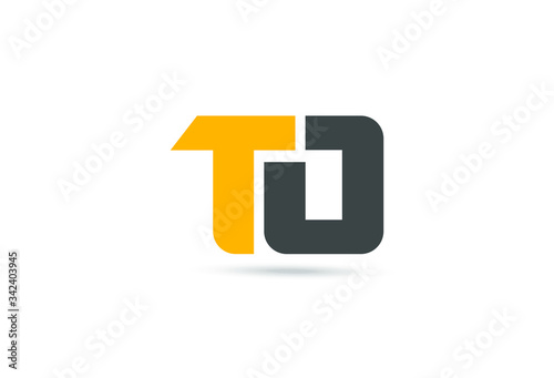 Letter T O Logo. T O linked Letter Design Vector template elements.