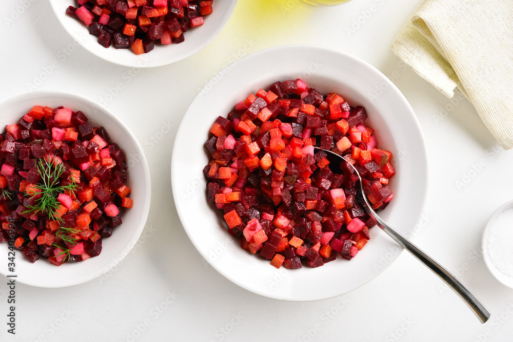 Beet salad in bowl Beet salad in bowl