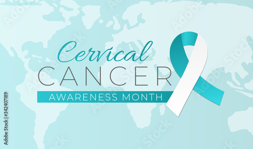 Cervical Cancer Awareness Month Background Illustration