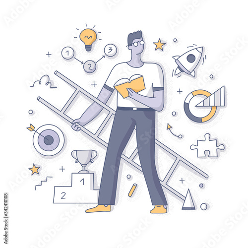 Personal Growth Doodle Concept Illustration