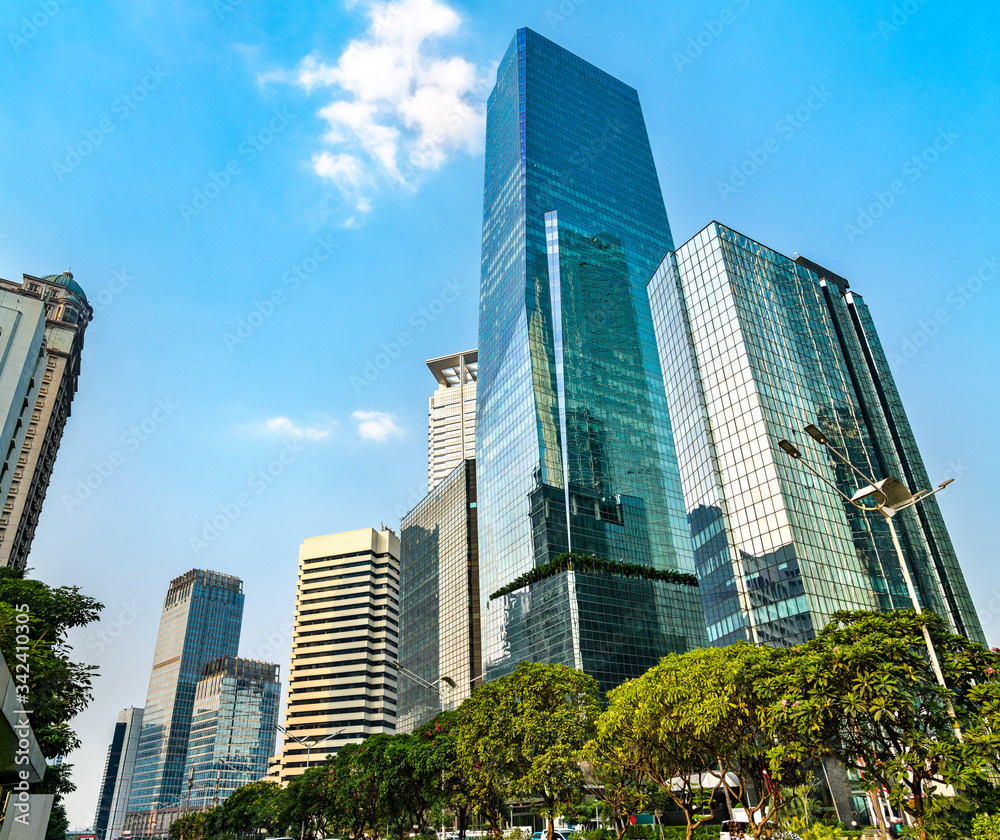 Central Business District of Jakarta. The capital of Indonesia Central Business District of Jakarta. The capital of Indonesia