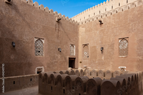 Inner courtyard of Al Hazm castle in Oman