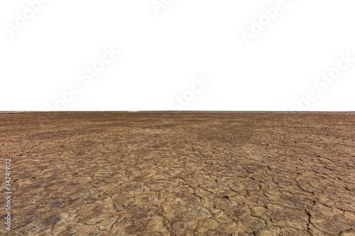 Fotografia Desert dry and cracked ground.