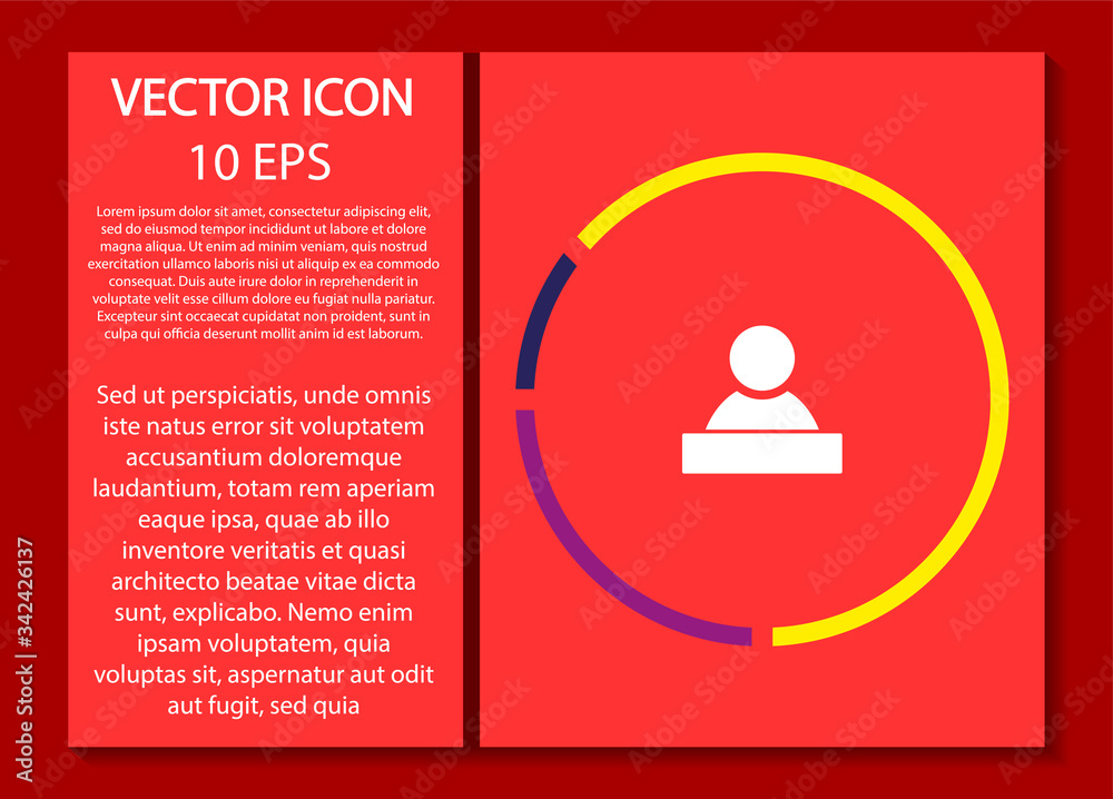 Human vector icon , lorem ipsum Flat design Human vector icon , lorem ipsum Flat design