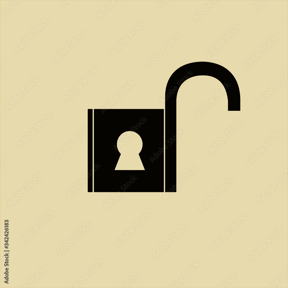illustration of padlock for icons and the web illustration of padlock for icons and the web