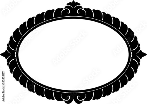 Vintage Style Oval Design