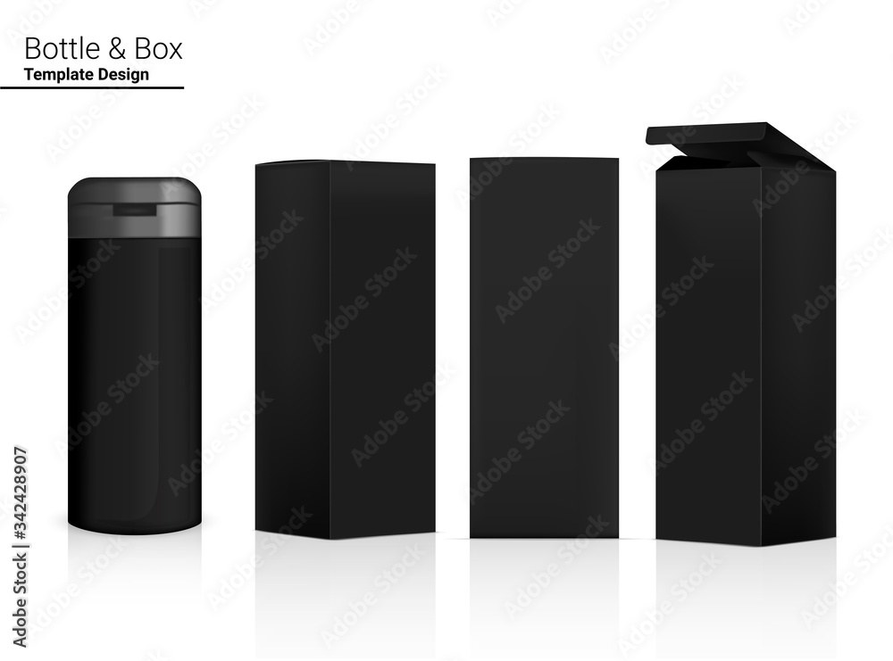 Glossy Bottle Mock up Realistic Cosmetic and 3 Dimensional Box for Whitening Skincare and Aging anti-wrinkle merchandise on White Background Illustration. Health Care and Medical. Glossy Bottle Mock up Realistic Cosmetic and 3 Dimensional Box for Whitening Skincare and Aging anti-wrinkle merchandise on White Background Illustration. Health Care and Medical.