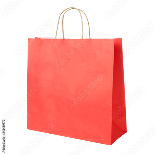 red bag gift bag with handles