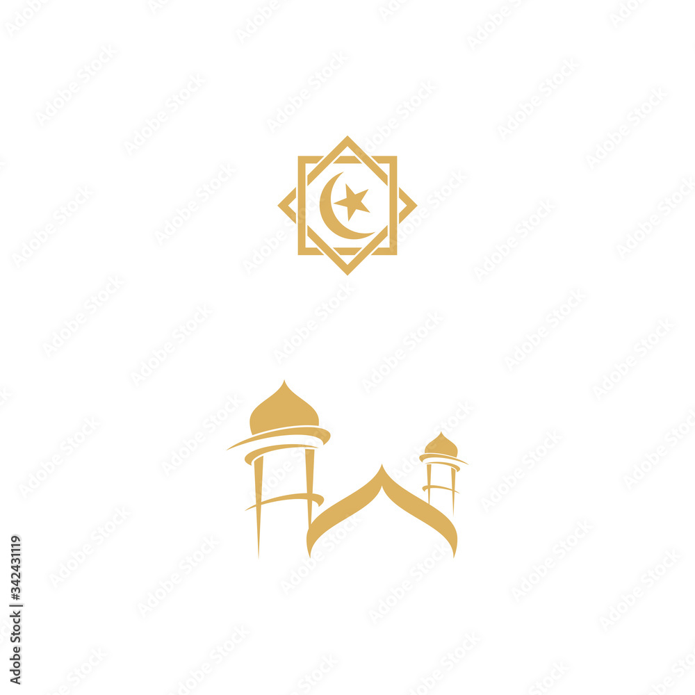 Obraz premium Islamic Logo Template vector symbol