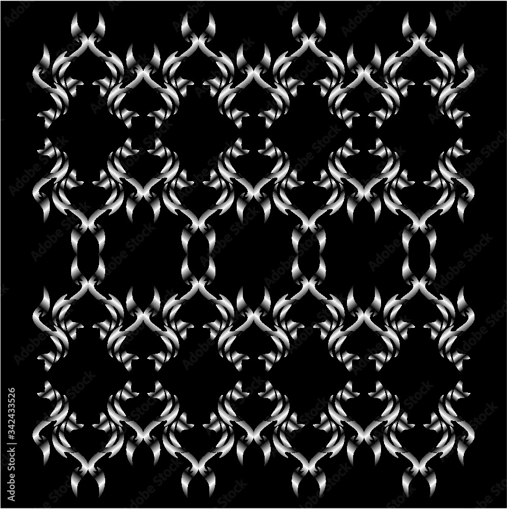 Geometric pattern print embroidery graphic design vector art