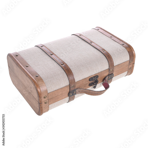 brown travel suitcase