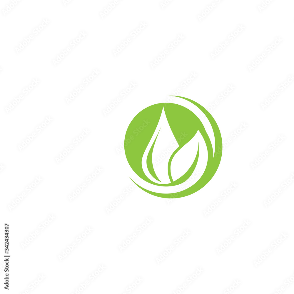 Obraz premium Leaf Logo Template vector symbol