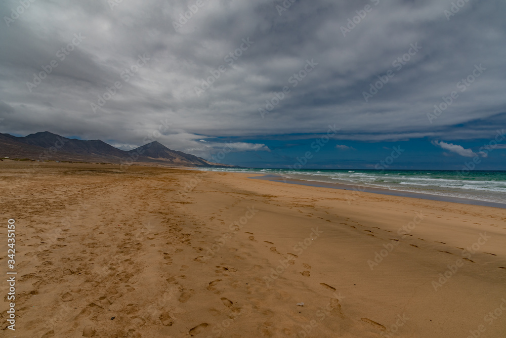 Cofete beach Canary Island of Fuerteventura