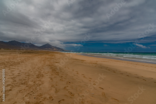 Cofete beach Canary Island of Fuerteventura