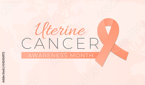 Uterine Cancer Awareness Month Background Illustration